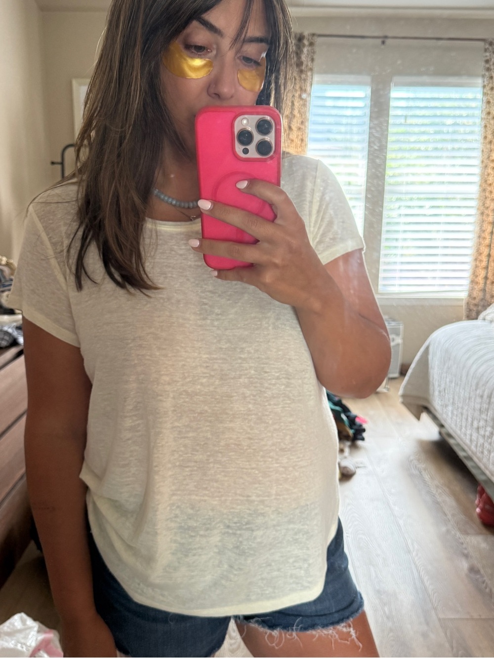 Women’s Lightweight White Crewneck Tee - Casual Everyday Top- Simply Vera